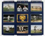 1990s Charles Conlon Color Masters Series 26 x 32 Baseball Posters With Babe Ruth Ty Cobb Walter Johnson Lou Gehrig Nolan Ryan - Lot of 4