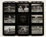 1990s Charles Conlon Color Masters Series 26 x 32 Baseball Posters With Babe Ruth Ty Cobb Walter Johnson Lou Gehrig Nolan Ryan - Lot of 4
