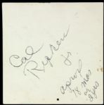 1962 Cal Ripken Jr. Baltimore Orioles Original 3 1/2 x 3 1/2 Photo Taken When He Was 2 Years Old 