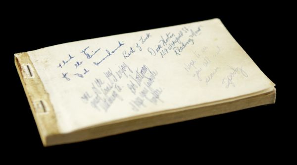 1960s Chicago White Sox & Appleton Foxes Autograph Booklet w/ Nellie Fox Dave DeBusschere Robin Roberts Bart Starr - JSA