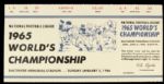 1965 Baltimore Colts Phantom NFL Championship Phantom Full Ticket 