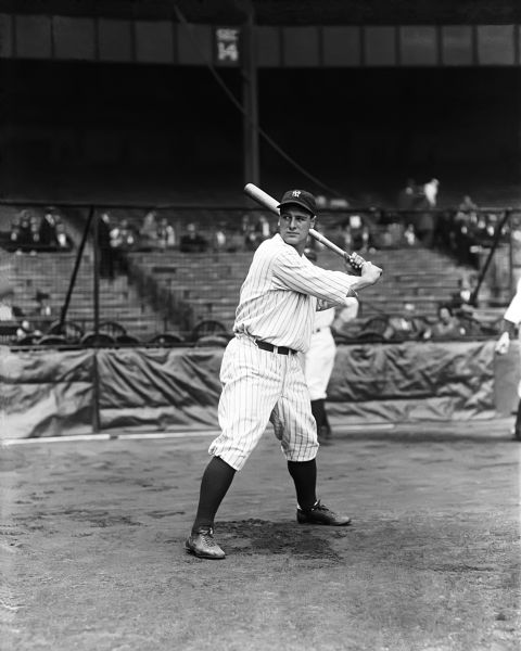 1930 Lou Gehrig New York Yankees Charles Conlon Original 11" x 14" Photo Hand Developed from Glass Plate Negative & Published (The Sporting News Hologram/MEARS Photo LOA)