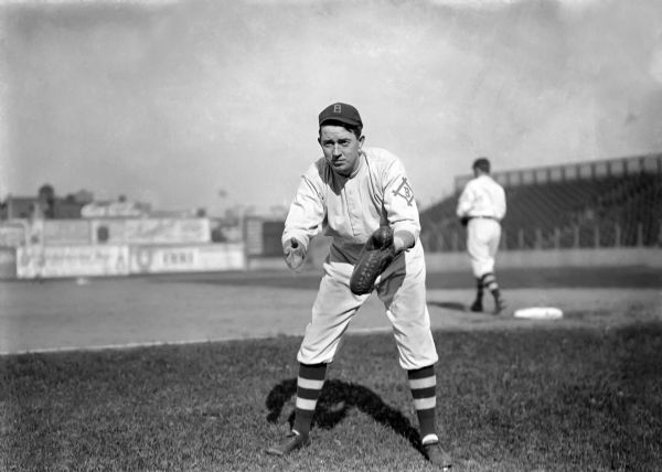 1911 Bill Bergen Brooklyn Dodgers Charles Conlon Original 11" x 14" Photo Hand Developed from Glass Plate Negative & Published (The Sporting News Hologram/MEARS Photo LOA)