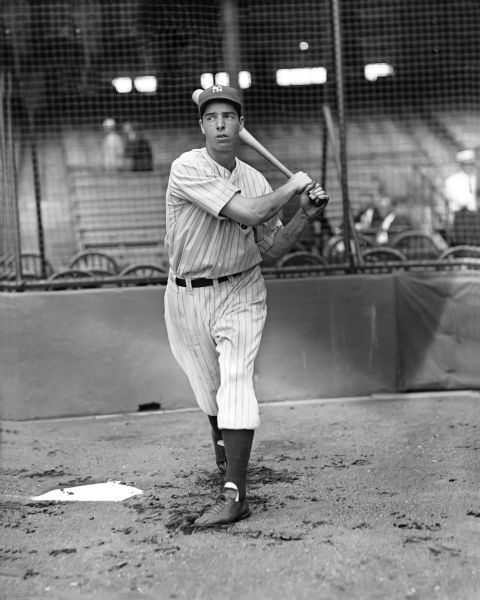 1937 Joe DiMaggio New York Yankees Charles Conlon Original 11" x 14" Photo Hand Developed from Glass Plate Negative & Published (The Sporting News Hologram/MEARS Photo LOA)