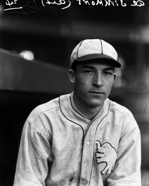 1924 Al Simmons Philadelphia Athletics Charles Conlon Original 11" x 14" Photo Hand Developed from Glass Plate Negative & Published (The Sporting News Hologram/MEARS Photo LOA)