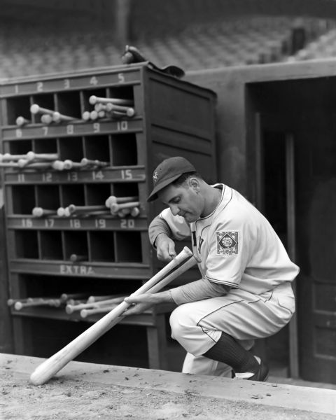 1939 Zeke Bonura New York Giants Charles Conlon Original 11" x 14" Photo Hand Developed from Glass Plate Negative & Published (The Sporting News Hologram/MEARS Photo LOA)