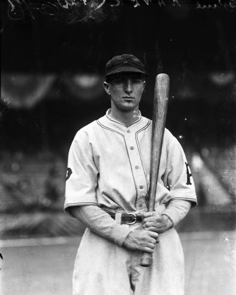 1927 Paul Waner Pittsburgh Pirates Charles Conlon Original 11" x 14" Photo Hand Developed from Glass Plate Negative & Published (The Sporting News Hologram/MEARS Photo LOA)