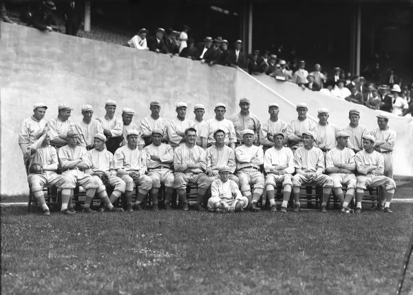 1913 New York Giants Team Photo Charles Conlon Original 11" x 14" Photo Hand Developed from Glass Plate Negative & Published (The Sporting News Hologram/MEARS Photo LOA)