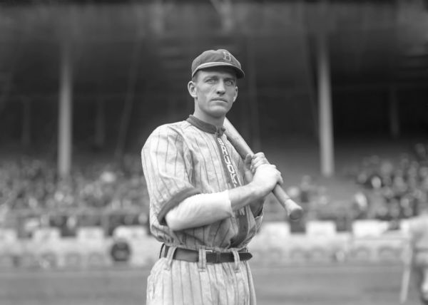 1913 Jake Daubert Brooklyn Superbas Charles Conlon Original 11" x 14" Photo Hand Developed from Glass Plate Negative & Published (The Sporting News Hologram/MEARS Photo LOA)
