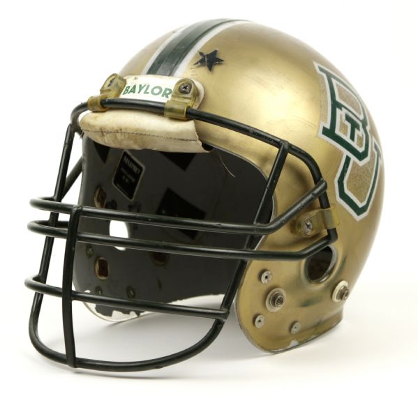 1980s Baylor University Game Used Helmet (MEARS Auction LOA) 