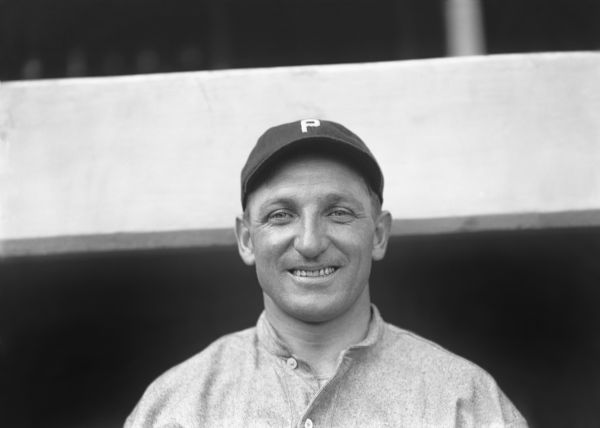 1913 Hans Lobert Philadelphia Phillies Charles Conlon Original 11" x 14" Photo Hand Developed from Glass Plate Negative & Published (The Sporting News Hologram/MEARS Photo LOA)