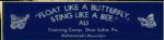 1980 Larry Holmes vs. Muhammad Ali  Oct. 2  Fight 14 1/2" x 3 3/4" Bumper Sticker & Training Camp Bumper Sticker