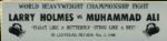 1980 Larry Holmes vs. Muhammad Ali  Oct. 2  Fight 14 1/2 x 3 3/4 Bumper Sticker & Training Camp Bumper Sticker