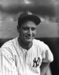 1936 Lou Gehrig New York Yankees Charles Conlon Original 11" x 14" Photo Hand Developed from Glass Plate Negative & Published (The Sporting News Hologram/MEARS Photo LOA)