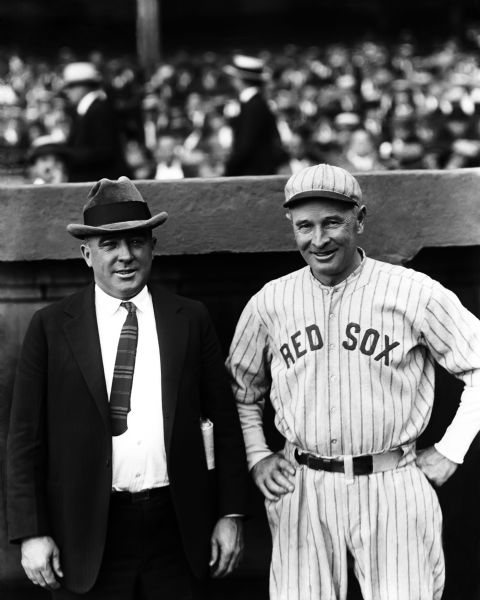 1923 Joe Tinker Frank Chance Charles Conlon Original 11" x 14" Photo Hand Developed from Glass Plate Negative & Published (The Sporting News Hologram/MEARS Photo LOA)