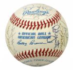 1990 Milwaukee Brewers Team Signed Baseball w/ 30 Sigs. Incl. Robin Yount - (MEARS Auction LOA)