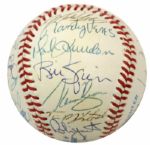 1990 Milwaukee Brewers Team Signed Baseball w/ 30 Sigs. Incl. Robin Yount - (MEARS Auction LOA)