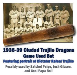 1936-39 Ciudad Trujillo Dragons Dominican Republic Championship Game Used Bat "El Presidente Must Win!" (MEARS A9)