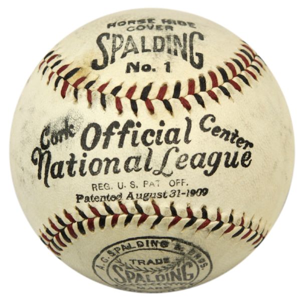 1917 Official National League Baseball Rare One-Year Style With Original Box Included The Finest Known 