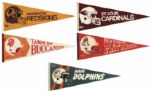 1970s Basketball & Football Pennant - Lot of 46