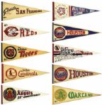 1970s-80s Baseball Pennant Collection - Lot of 19