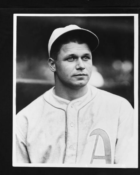 1929 Jimmie Foxx Philadelphia Athletics Charles Conlon Original 11" x 14" Photo Hand Developed from Glass Plate Negative & Published (The Sporting News Hologram/MEARS Photo LOA)
