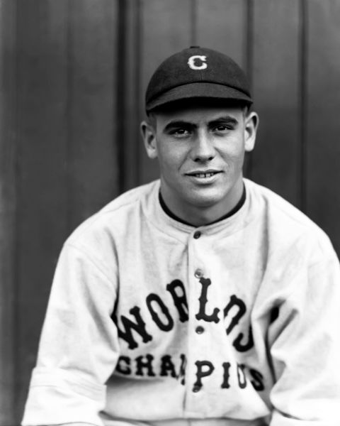 1921 Luke Sewell Cleveland Indians Charles Conlon Original 11" x 14" Photo Hand Developed from Glass Plate Negative & Published (The Sporting News Hologram/MEARS Photo LOA)