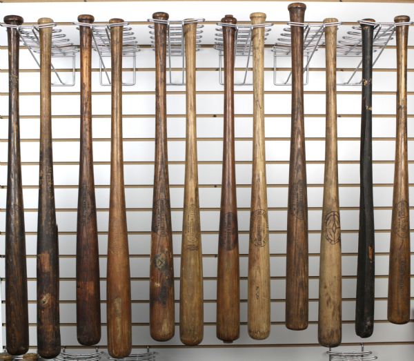 1916-31  H&B Louisville Slugger Professional Model Game Used Bat - Lot of 12 (MEARS LOA)