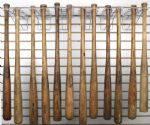 1924-31  H&B Louisville Slugger Professional Model Game Used Minor League Bats (Lot of 12) MEARS LOA
