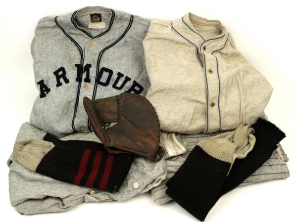 1931 Armour Tech Illinois Tech Game Worn Jersey & Pants Plus Extras (MEARS Auction LOA)