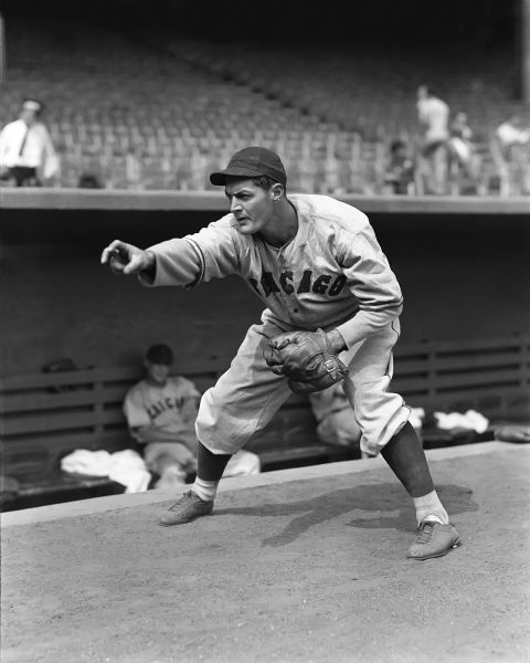 1938 Bill Lee Chicago Cubs Charles Conlon Original 11" x 14" Photo Hand Developed from Glass Plate Negative & Published (The Sporting News Hologram/MEARS Photo LOA)