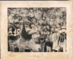 1955-69 Sam Huff New York Giants and Washington Redskins TSN Collection Archives Original Photo (Sporting News Collection Hologram/MEARS Photo LOA) - Lot of 4