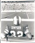 1968-91 O.J. Simpson San Francisco 49ers USC and Buffalo Bills TSN Collection Archives Original Photo (Sporting News Collection Hologram/MEARS Photo LOA) - Lot of 16