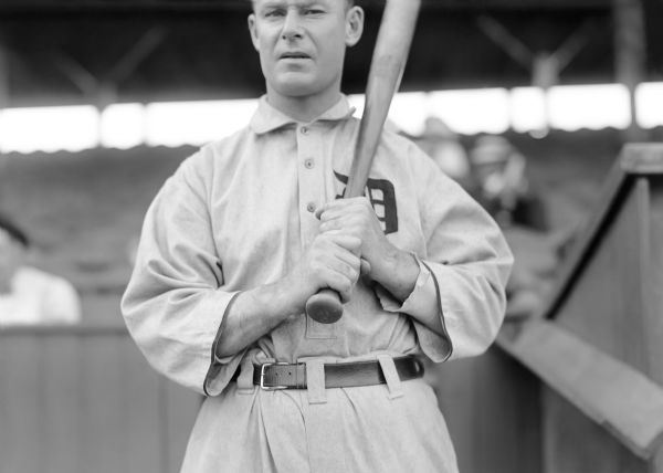 1912 Wahoo Sam Crawford Detroit Tigers Charles Conlon Original 11" x 14" Photo Hand Developed from Glass Plate Negative & Published (The Sporting News Hologram/MEARS Photo LOA)