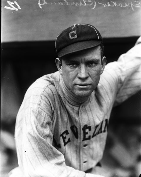 1916 Tris Speaker Cleveland Indians Charles Conlon Original 11" x 14" Photo Hand Developed from Glass Plate Negative & Published (The Sporting News Hologram/MEARS Photo LOA)