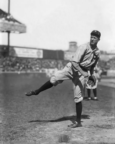 1917 Grover Cleveland Alexander Philadelphia Phillies Charles Conlon Original 11" x 14" Photo Hand Developed from Glass Plate Negative & Published (The Sporting News Hologram/MEARS Photo LOA)