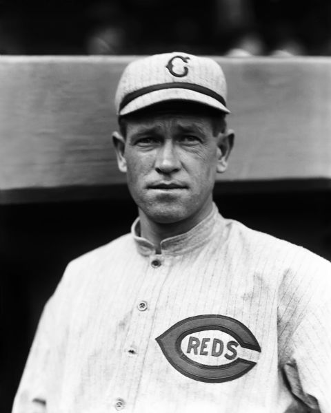 1917 Hal Chase Cincinnati Reds Charles Conlon Original 11" x 14" Photo Hand Developed from Glass Plate Negative & Published (The Sporting News Hologram/MEARS Photo LOA)