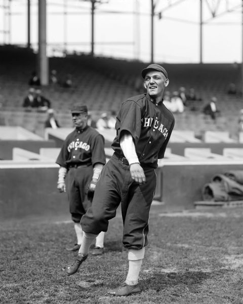 1916 Buck Weaver Chicago White Sox Charles Conlon Original 11" x 14" Photo Hand Developed from Glass Plate Negative & Published (The Sporting News Hologram/MEARS Photo LOA)