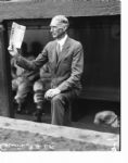 1929 Connie Mack Philadelphia Athletics Charles Conlon Original 11" x 14" Photo Hand Developed from Glass Plate Negative & Published (The Sporting News Hologram/MEARS Photo LOA)