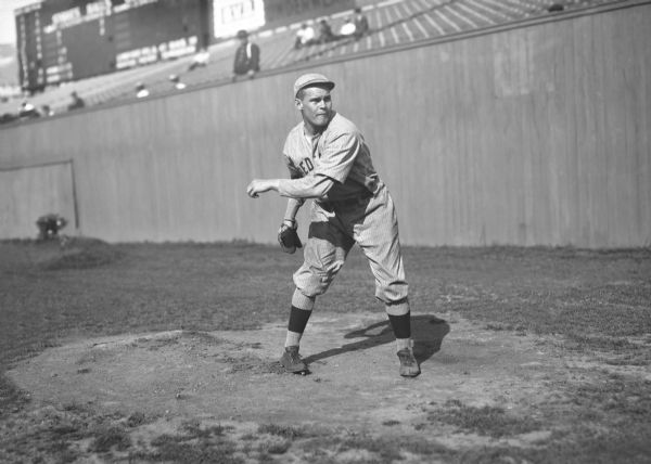 1914 Dutch Leonard Boston Red Sox Charles Conlon Original 11" x 14" Photo Hand Developed from Glass Plate Negative & Published (The Sporting News Hologram/MEARS Photo LOA)