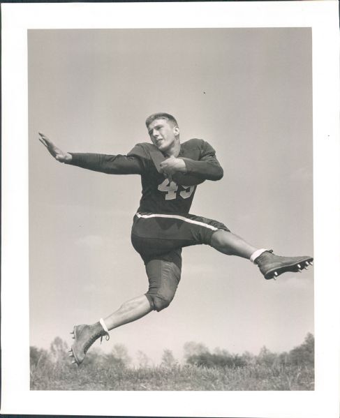 1955-60 Iowa Indiana Michigan State Big Ten Football "The Sporting News Collection Archives" Original Photos (Sporting News Collection Hologram/MEARS Photo LOA) - Lot of 13