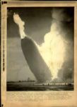 1930s Hindenburg Zepplin The Chicago Sun Times Archives Original Photos (Chicago Sun Times Hologram/MEARS Photo LOA) - Lot of 6