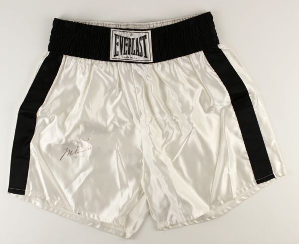 1992 Muhammad Ali Signed Everlast Boxing Shorts - JSA 