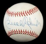 1980s Hall of Fame Single-Signed Baseball - Lot of 9 w/ Ford Feller Berra Brooks Robinson Bench Musial Schoendienst Ozzie Smith - JSA 