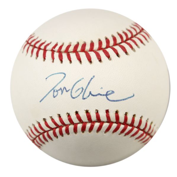 2000s Tom Glavine Atlanta Braves Single Signed ONL (Coleman) Baseball - JSA 
