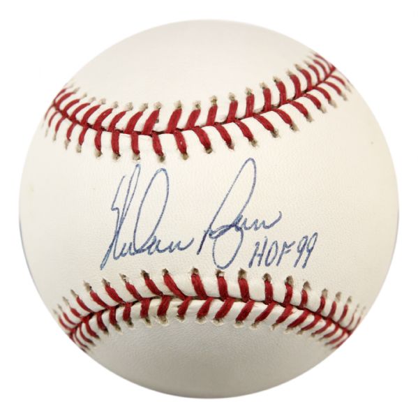 2000-11 Nolan Ryan Texas Rangers Single Signed OML (Selig) Baseball w/ Nolan Ryan LOA 
