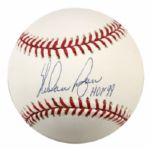 2000-11 Nolan Ryan Texas Rangers Single Signed OML (Selig) Baseball w/ Nolan Ryan LOA 