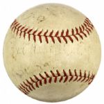 1935 Philadelphia A's Team-Signed Baseball w/ Jimmie Foxx - Full JSA Letter 