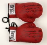 2006 Sugar Ray Leonard Dual Signed Boxing Gloves w/ Leonard LOA - JSA 