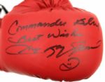 2006 Sugar Ray Leonard Dual Signed Boxing Gloves w/ Leonard LOA - JSA 